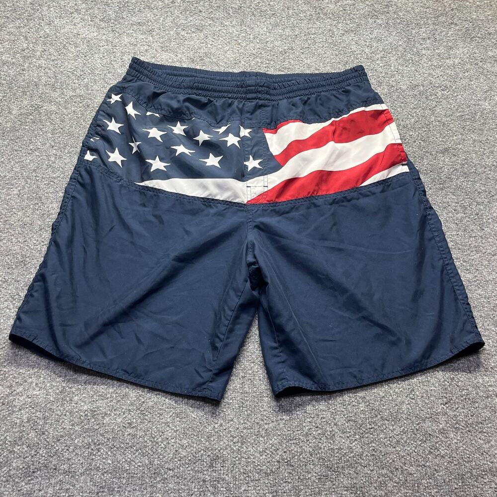 Vintage 2000s Old Navy Y2K American Flag Swim Trunks Shorts Men's XL